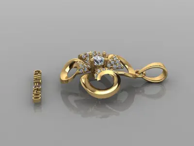 FASHION  PENDANT 3D model shop