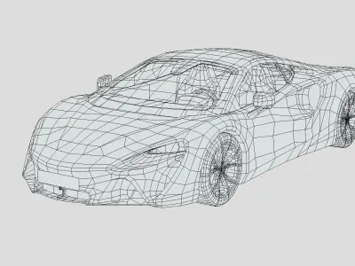 McLaren Artura 2024 Low-poly 3D model