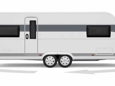 Hobby Caravan camper trailer campervan towhome 3D print model