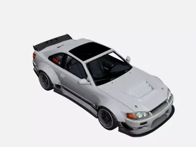Urban Drift Inspired Sports Car Performance Vehicle Asset 05 3D model