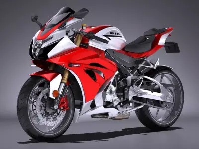 Generic Sport Bike 2017 3D model