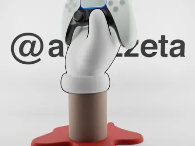 Kaws BFF Companion Hand Controller Stand PS and Xbox for Print 3D print model