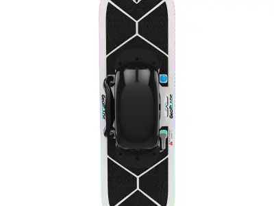 Hoverboard GeoBlade 500 Low-poly 3D model