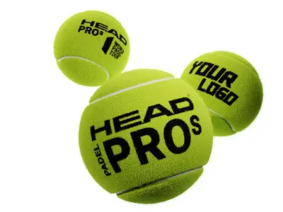 Padel balls 3D model
