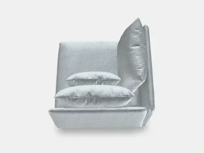 SODERHAMN Corner section cover 1 Low-poly 3D model