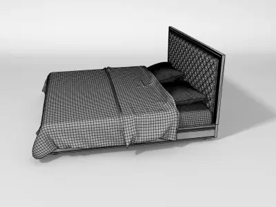 bed for relax luxury 3D model