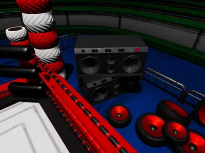 Mini Arena  Low-poly 3D model