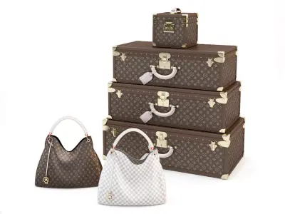 Louis Vuitton set bag 3D model