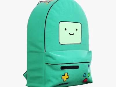 decorative set cartoon turquoise 3D model