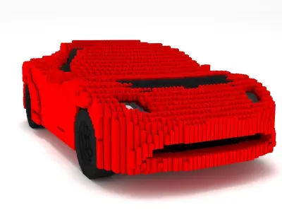 Lego Tesla Roadster 3D model