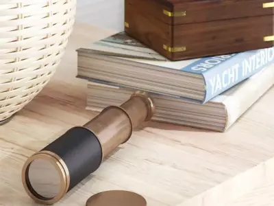 Whitford Decorative Telescope 3D model