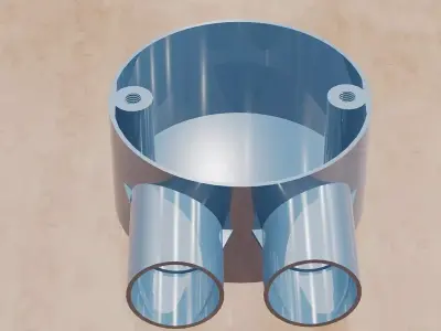 Branch Two Way- U Conduit  Box -20mm 3D print model