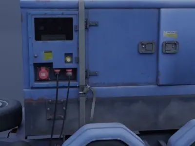 old-diesel-generator 3D model