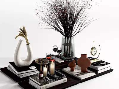 Mhjd-Set Decorative01 Low-poly 3D model