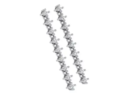 Diamond Shoulderdust Earring 4609 3D print model