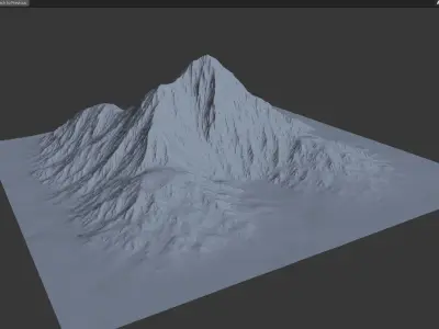 Mountain Landscape Mesh Free 3D model
