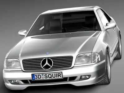 Mercedes-Benz SL500 r129 1989-2001 3D model