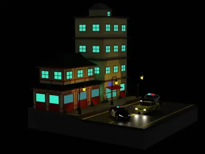 Land H2 Low-poly 3D model