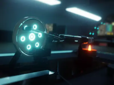 Moteur Stirling Type Beta Sk Model 3D model