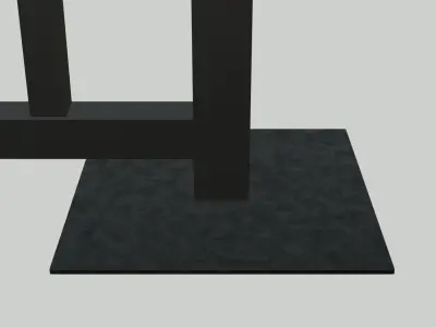 Cafe Railing Low-poly 3D model