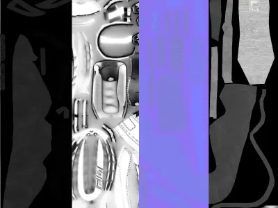 Fila Disruptors 2 Black 3D model