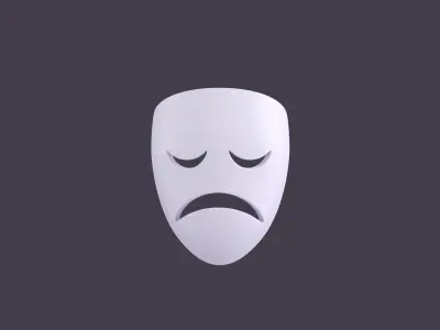 Sad Mask 3D model