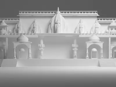 Indian Wedding Stage 3D model