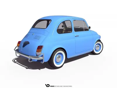 Fiat 500 - 1959 3D model