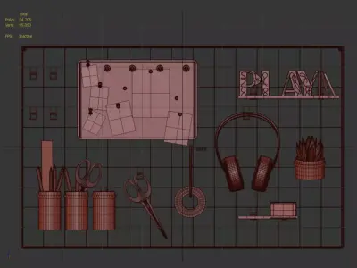 Teenagers Organizer 3D model