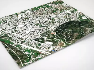 Cityscape Niksicis Montenegro 3D model