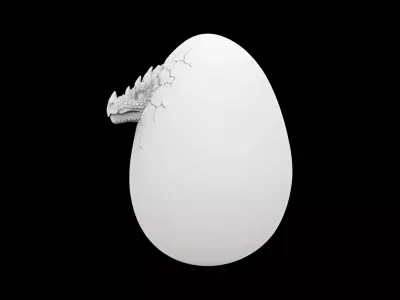 Dragon Egg Sculpture 3D Print Model 3D print model