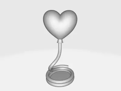 Heart-Shaped Love Sculpture  Valentines Day Gift  3D print model