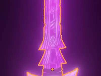 Energy Sword Video Game ready Low-poly 3D model