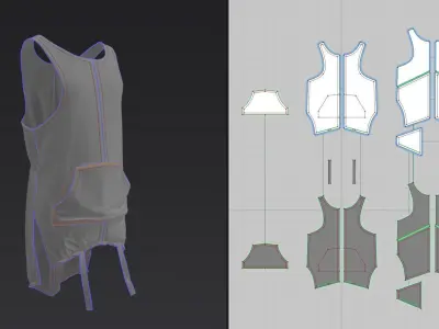 Puffer Tshirt 3D model