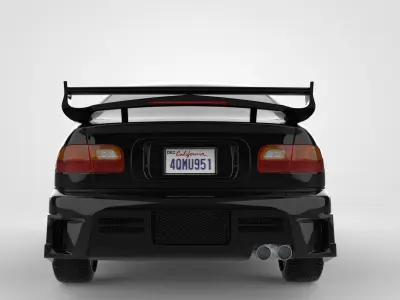 Honda Civic EJ1 Coupe - The Fast and the Furious 3D model