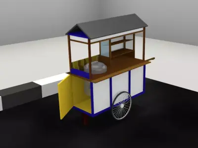 Cart Simple Free 3D model
