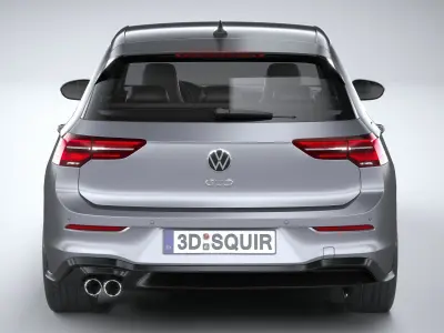 Volkswagen Golf GTD 5-door 2020 3D model