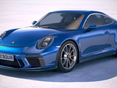 Porsche 911 GT3 Touring 2018 3D model