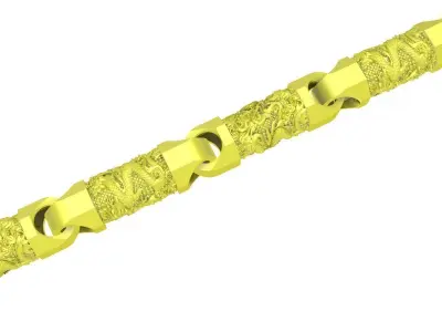 Luxury Dragon Chain Bracelet Jewelry 3D Model 4196 3D print model