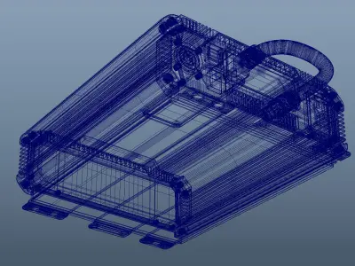 Car power inverter 3D model