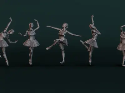 Ballerina Set05 3D model