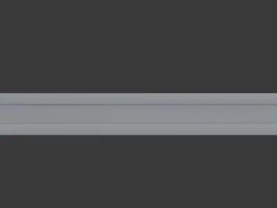 Wooden Ruler Low-poly 3D model