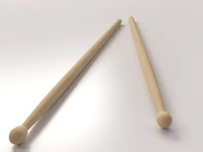 Drum Sticks 3D model