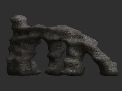 Large Stone Arch - Base Free low-poly 3D model