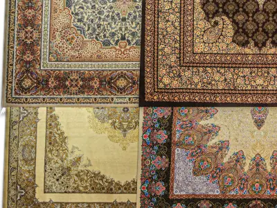 Persian Carpet Collection-vol14-4k texture Low-poly 3D model
