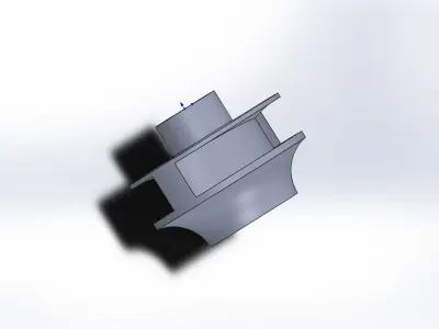 closed impeller 3D model