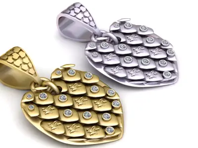 Moissanite Pendant 3D print model