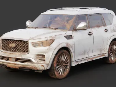 Mud Car Inffiniti QX8 3D model