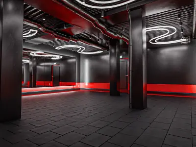 High Quality Modern Indoor Gym Free 3D model