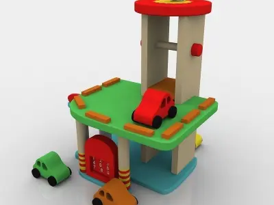 Toy Car Garage 3D model